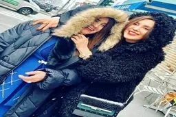 عکس جالب لیلا بلوکات در کنار مادرش