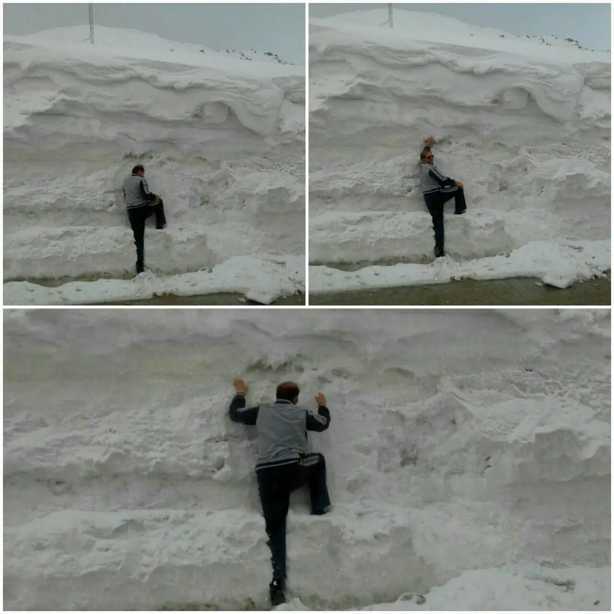 بارش برف بیش از ۲متر در گردنه چری بازفت/عکس