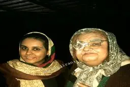 عکس دیده نشده اکبر عبدی و دخترش