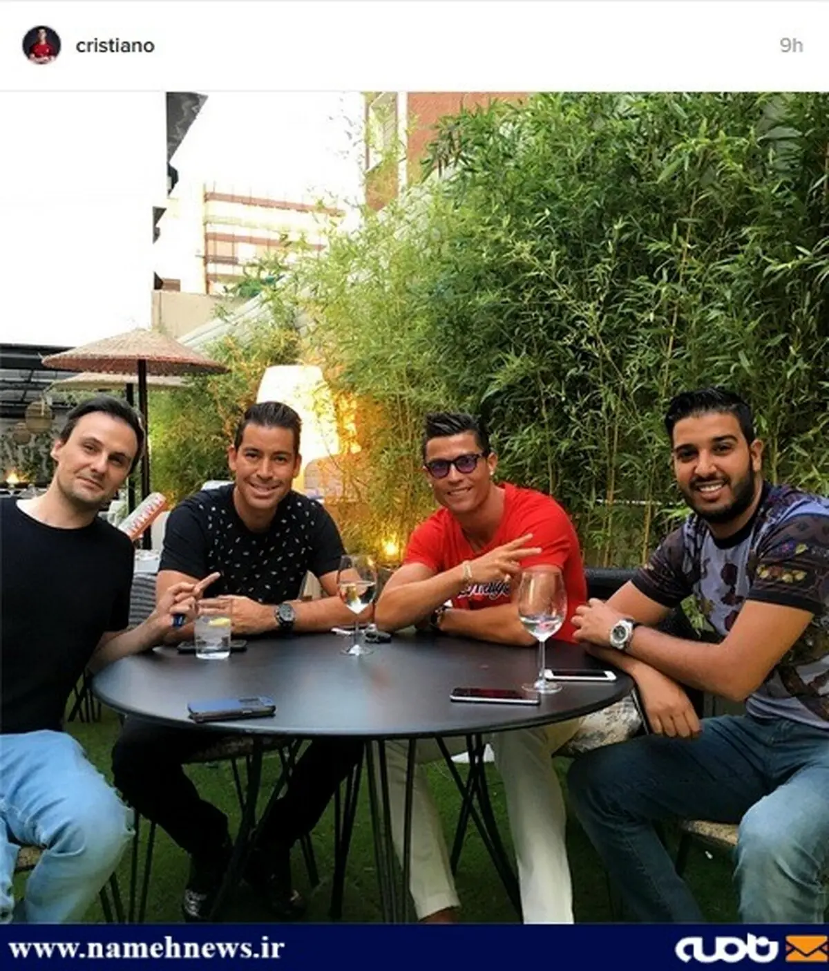 استراحت به سبک رونالدو/عکس