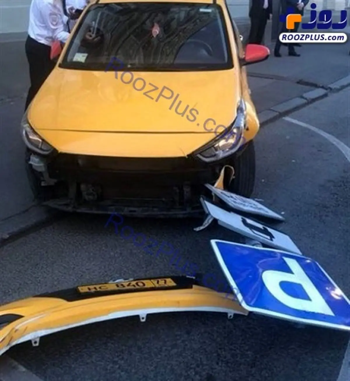 نخستین تصاویر از برخورد تاکسی با عابران پیاده در مسکو