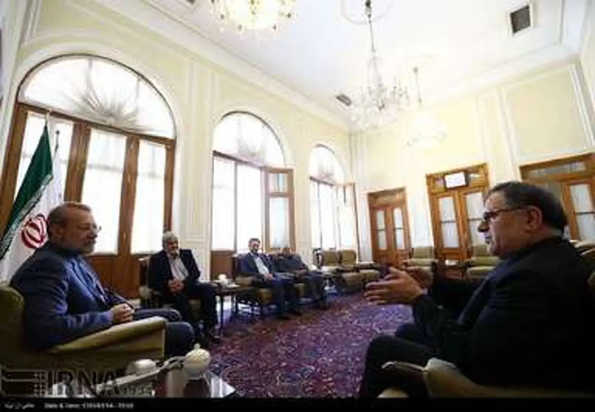 حواشی جالب دیدار نوروزی لاریجانی/تصاویر