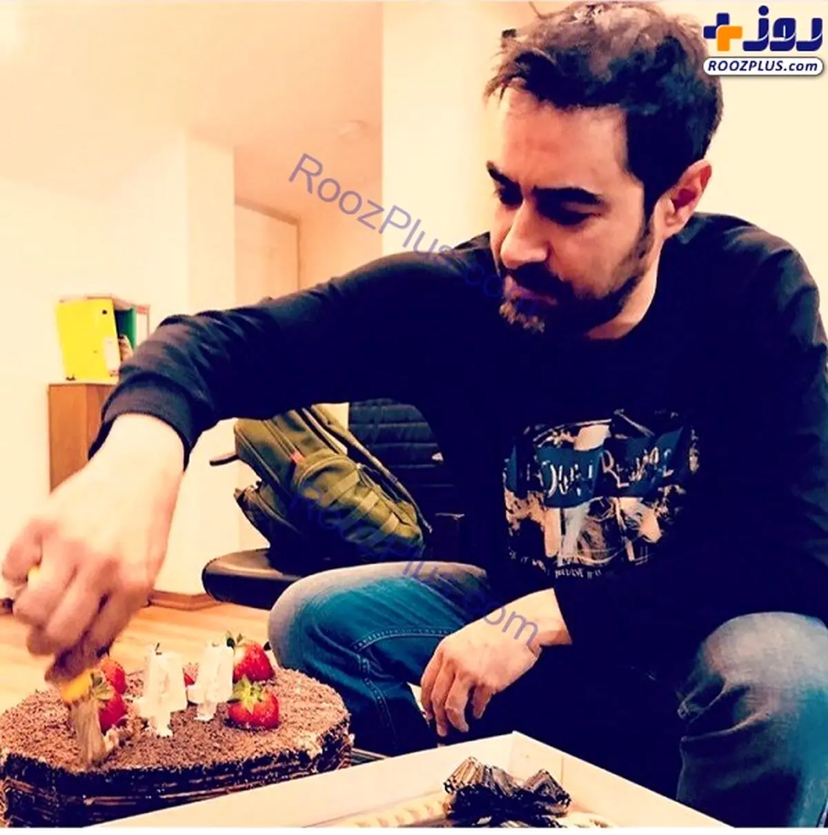 تصویری از جشن تولد 44 سالگی شهاب حسینی