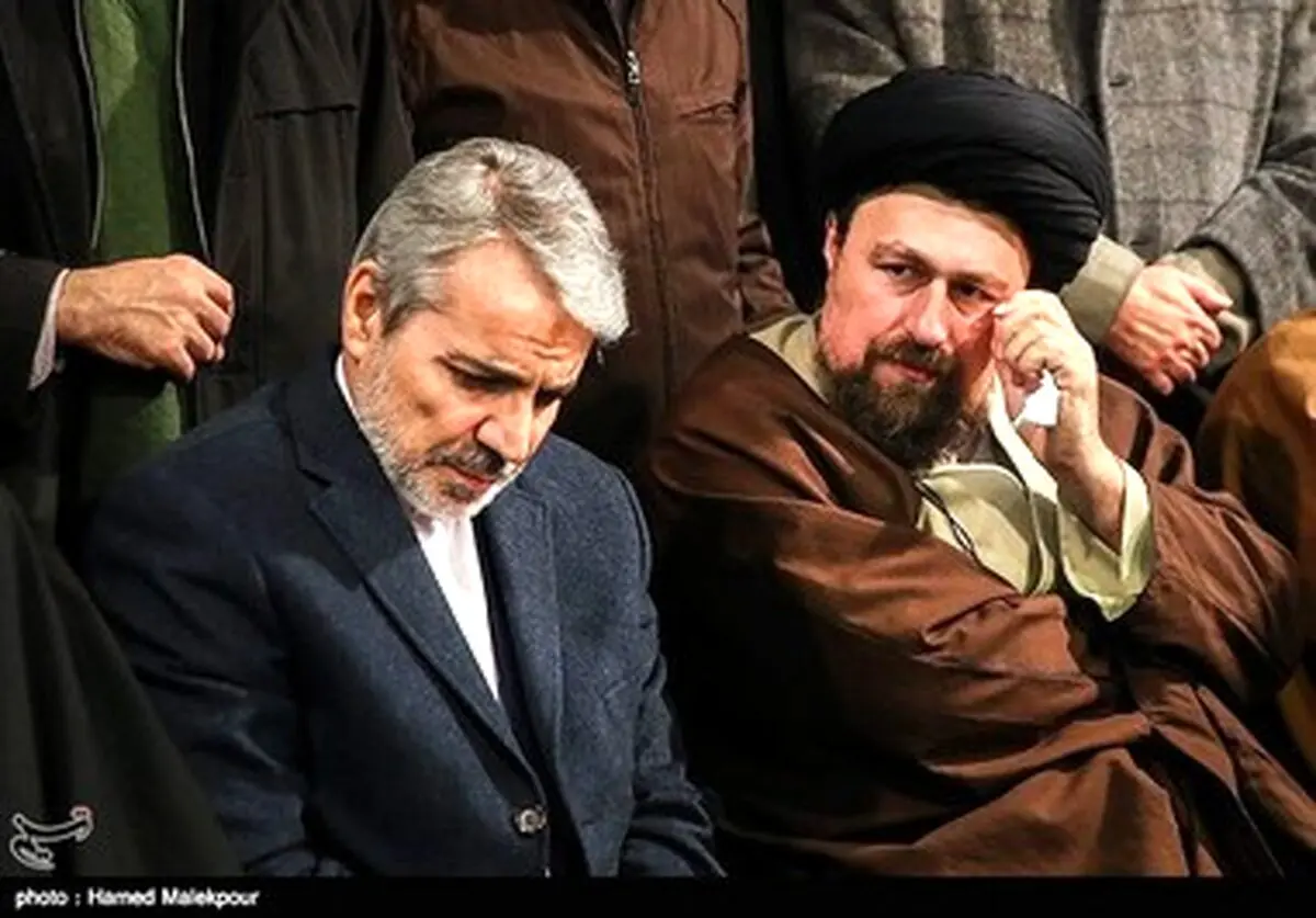 چهره هایی که در مراسم وداع با آیت الله هاشمی شرکت کردند/تصاویر