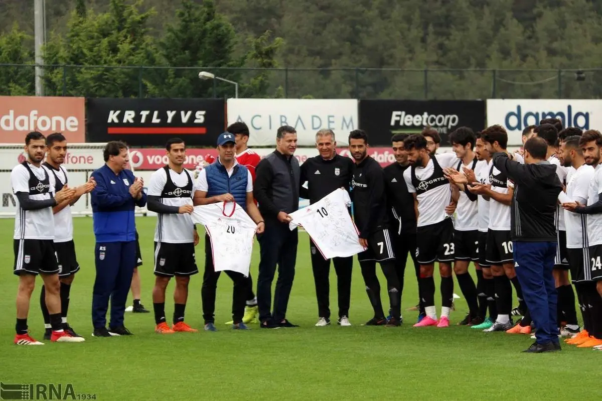 حواشی تمرین تیم ملی با حضور آقای گل فوتبال جهان/تصاویر