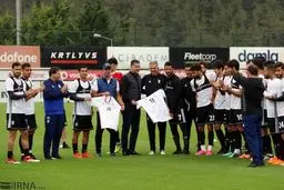 حواشی تمرین تیم ملی با حضور آقای گل فوتبال جهان/تصاویر