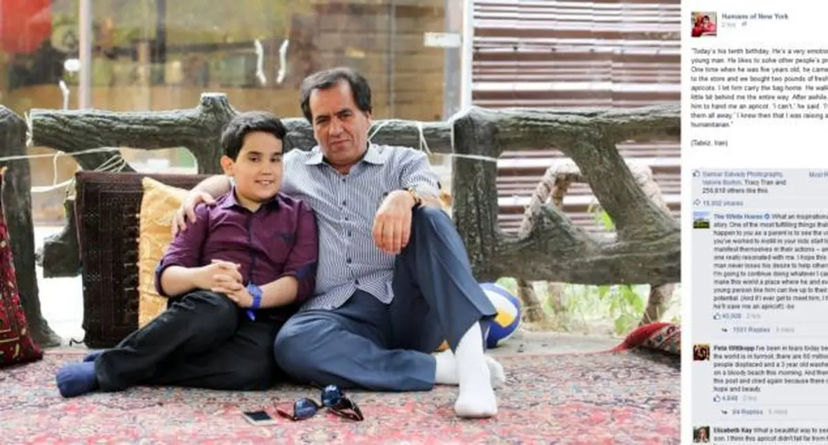 کودک ایرانی کامنت اوباما و لایک زاکربرگ را برانگیخت +عکس