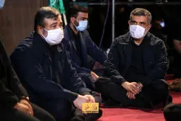 سردار حاجي زاده و سردار اشتري در يك هيات عزاداري  + عكس