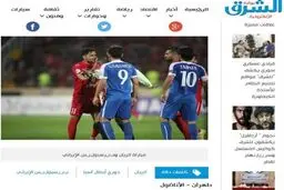 تصویری از درگیری یک پرسپولیسی در روزنامه قطری