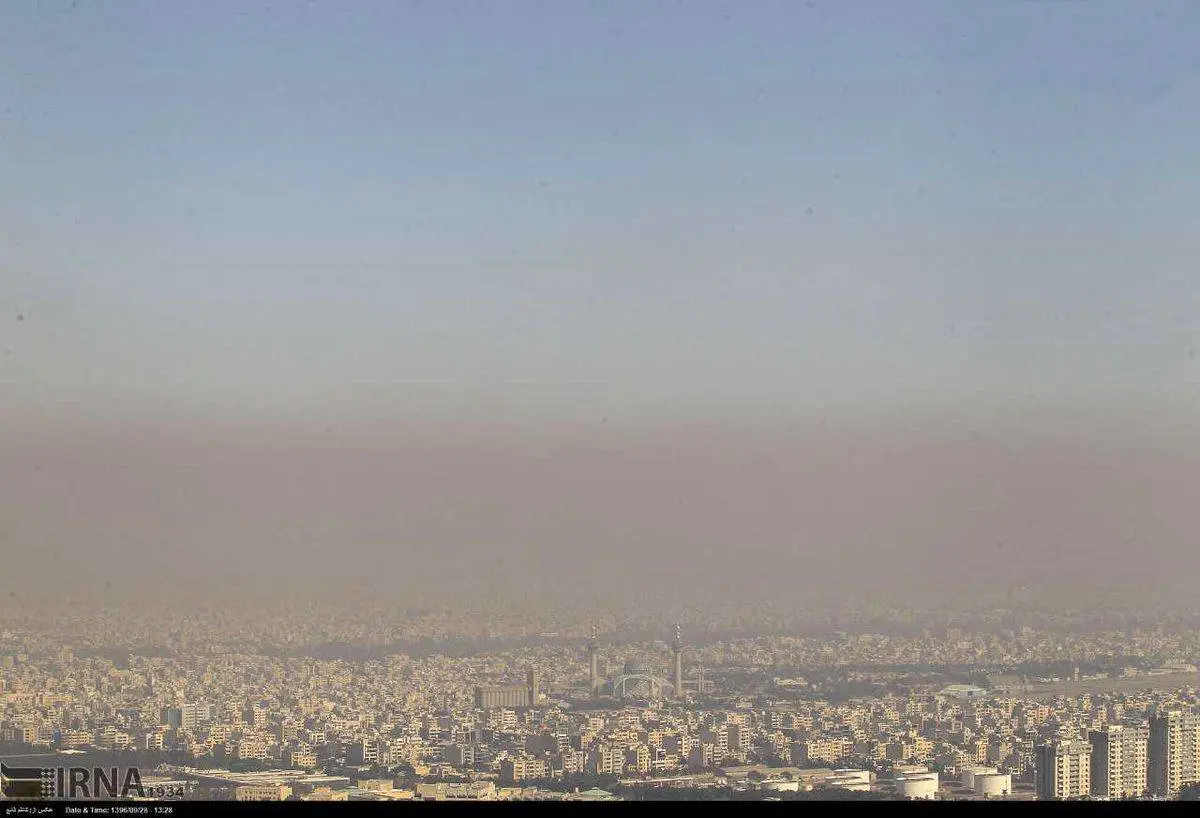 تصویری از آلودگی هوا در اصفهان