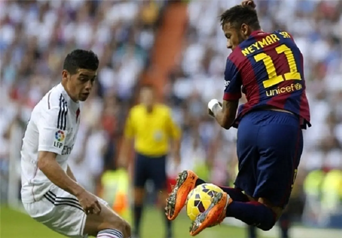 دریبل خوردن پدیده جام‌جهانی مقابل نیمار+عکس