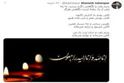 سخنگوی وزارت بهداشت عزادار شد + توئیت