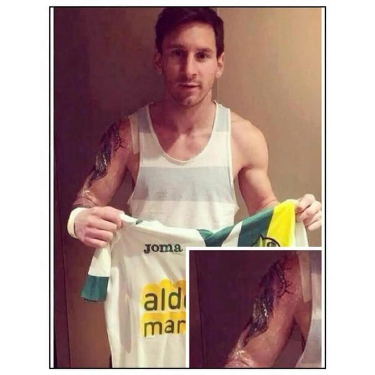 رونمایی از سومین خالکوبی لیونل مسی + عکس