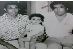 غول برره روی پای پدر!