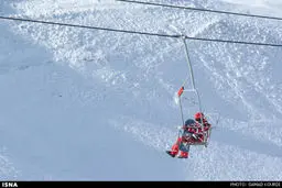 حواشی افتتاح پیست اسکی دیزین/تصاویر