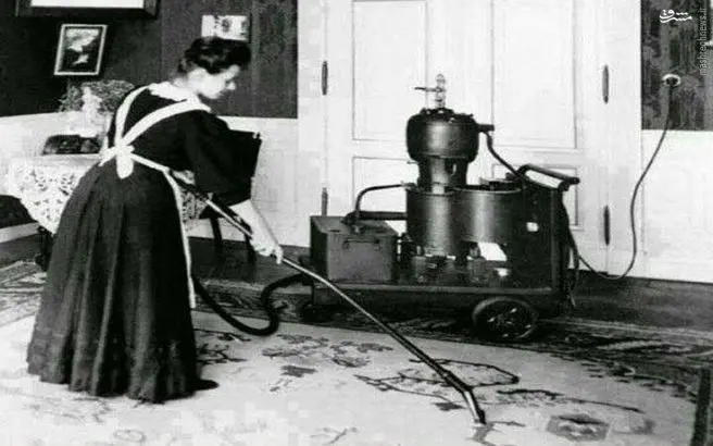 اولین جاروبرقی تاریخ با ۳۰۰ کیلوگرم وزن/ عکس