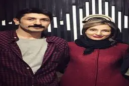 ست کردن خانم بازیگر جوان با همسرش/عکس