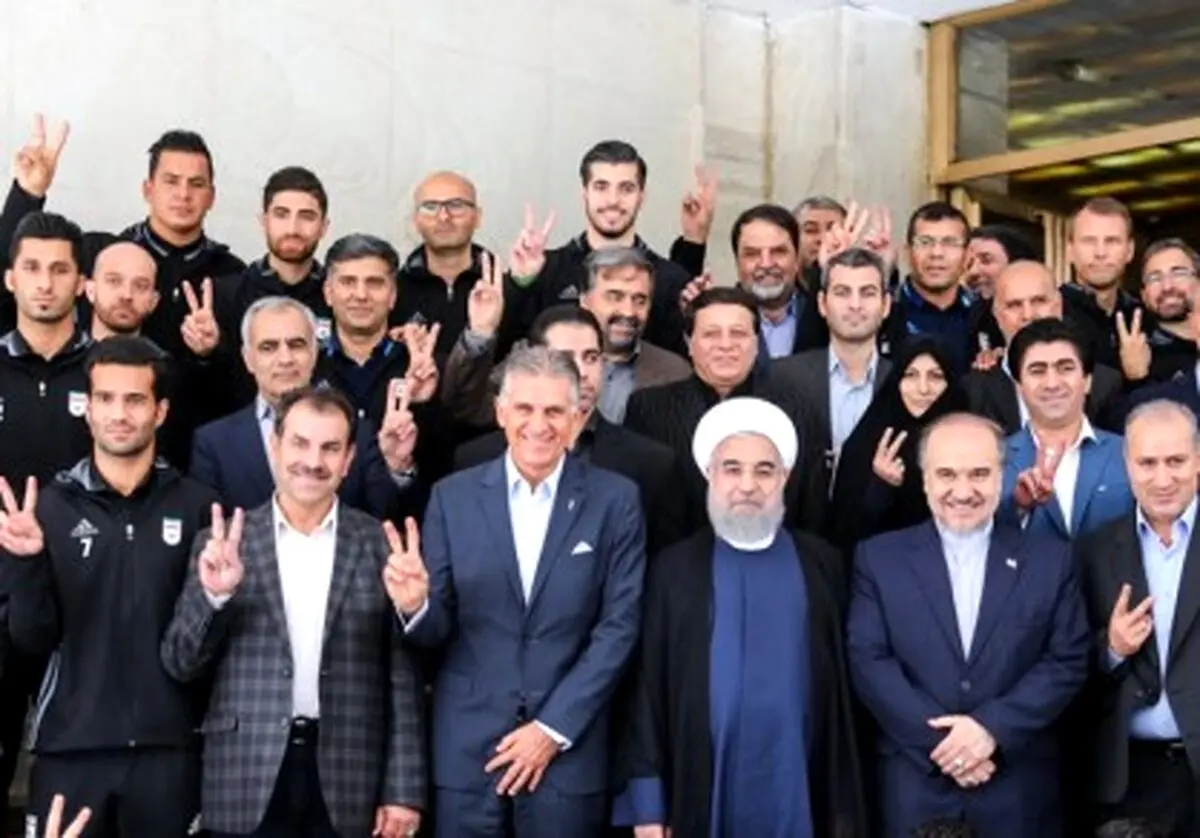 روحانی: صعود به مرحله حذفی جام جهانی شدنی است/اعضای تیم ملی سفیران قدرت نرم ایران هستند