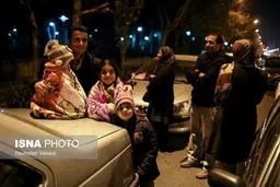 تهران از ترس زلزله نخوابید/تصاویر