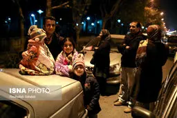 تهران از ترس زلزله نخوابید/تصاویر