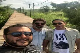 حمیدرضا آذرنگ با تیپ خاص در کیاشهر  گیلان