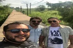 حمیدرضا آذرنگ با تیپ خاص در کیاشهر  گیلان