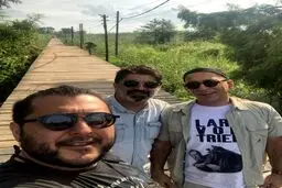 حمیدرضا آذرنگ با تیپ خاص در کیاشهر  گیلان