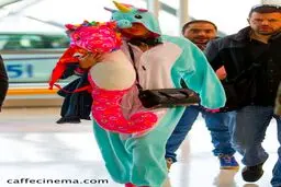 لباس عجیب و خنده دار بازیگر زن هالیوودی + عکس