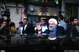 دیدار سرزده رییس جمهور با جانباز علی محمد سعادتی/ تصاویر