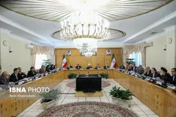 تصاویری از ژست دولتمردان در جلسه امروز هیات دولت