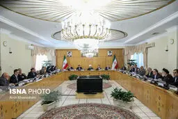تصاویری از ژست دولتمردان در جلسه امروز هیات دولت