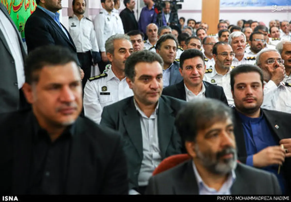 حضور قلعه نویی و دایی در مراسم تودیع و معارفه رییس پلیس راهنمایی و رانندگی/عکس