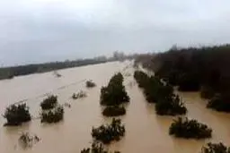 روستای حسن‌آباد میاندورود زیر آب رفت/ روستا در حال تخلیه شدن است
