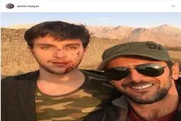 امین حیایی و پسرش در نمایی متفاوت!/عکس