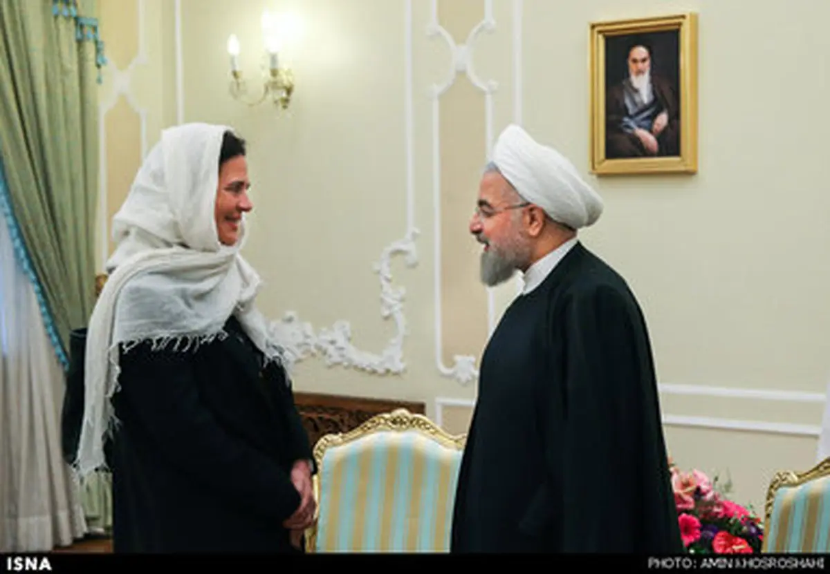 دیدار رییس مجلس سنای بلژیک با رئیس جمهور/ تصاویر