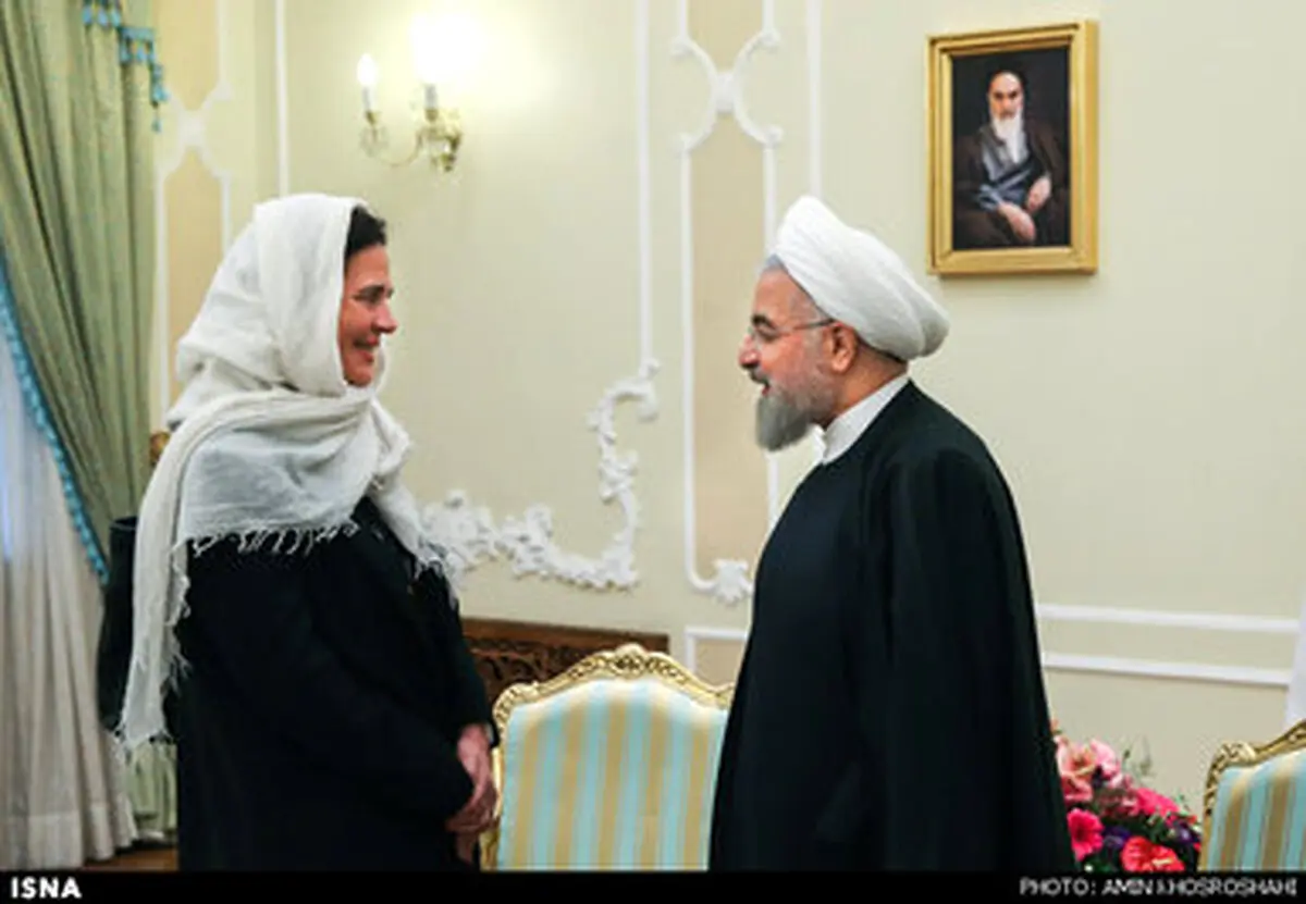 دیدار رییس مجلس سنای بلژیک با رئیس جمهور/ تصاویر
