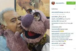 عکس/ روبوسی اکبر عبدی با جناب خان