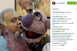 عکس/ روبوسی اکبر عبدی با جناب خان