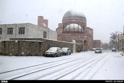 اولین برف زمستانی اردبیل را سفید پوش کرد/ تصاویر