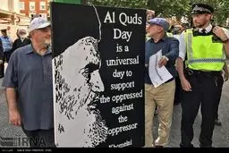 روایت تصویری از راهپیمایی روز قدس در لندن