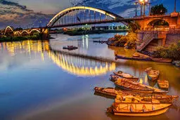 اولین پل معلق در ایران / عکس