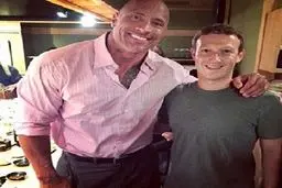 مالک فیسبوک در کنار غول سینمای اکشن هالیوود/عکس