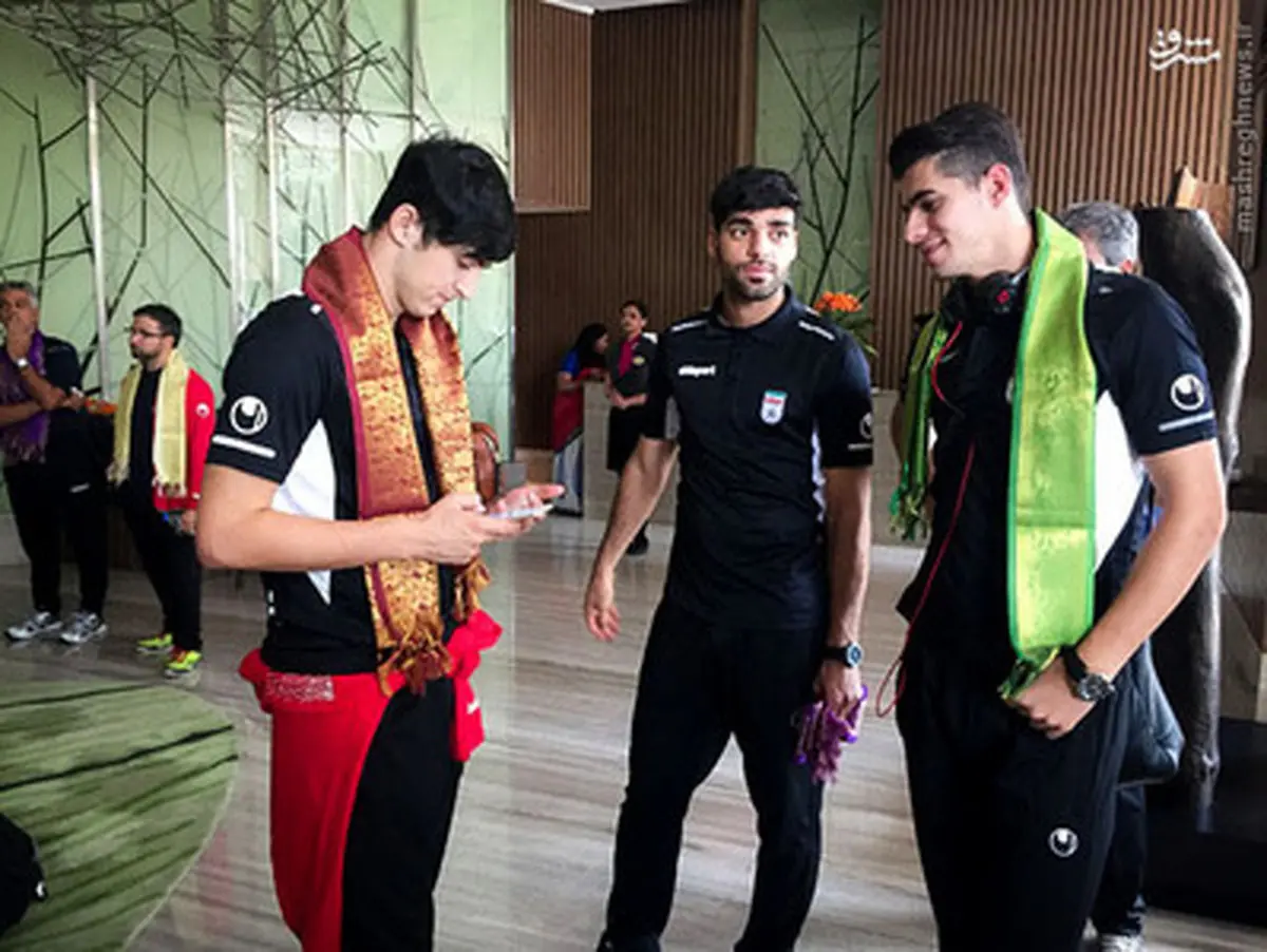 حواشی ورود تیم ملی فوتبال ایران به هند/تصاویر