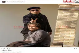 شیطنت حمید فرخ نژاد در عکس یادگاری اش با پیمان قاسمخانی/ عکس