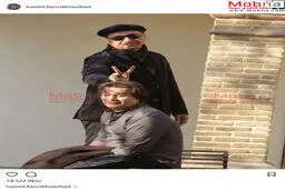 شیطنت حمید فرخ نژاد در عکس یادگاری اش با پیمان قاسمخانی/ عکس