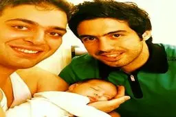 خسرو حیدری و دخترش/عکس