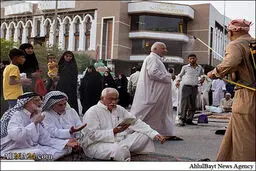 زیارت حرمین مطهر کربلا در گرمای بی‌سابقه هوا/تصاویر