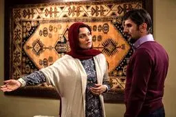 تصویری متفاوت از مهناز افشار و امين حيايى در نمايى از فيلم سينمايى "داركوب"
