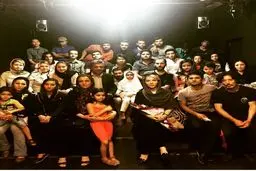 ليلا اوتادي ميهمان هنرپيشگان افغان تئاتر + عكس