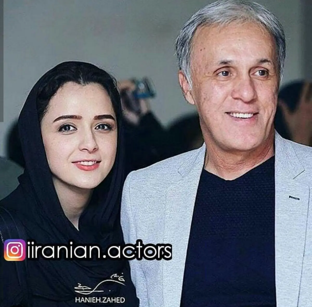 عکس/ترانه علیدوستی و پدرش